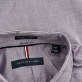 Tommy Hilfiger Shirt - Large Purple Cotton