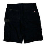 Dickies Cargo Shorts - 34W 10L Black Cotton Blend