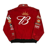 Dale Earnhardt Jr. Budweiser Chase Authentics Nascar Bomber Jacket - XL Red Polyester
