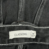 Unbranded Wide Leg Carpenter Trousers - 31W UK 14 Grey Denim
