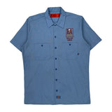Cellar Crew Dickies Short Sleeve Shirt - Medium Blue Polyester Blend