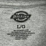 Dickies T-Shirt - Large Gray Cotton