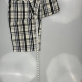 Dickies Checked Cargo Shorts - 30W 11L Black & White Cotton