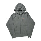 Champion Hoodie - Large Grey Cotton Blend