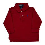 Age 12 Months Polo By Ralph Lauren Polo Shirt - 3XS Red Cotton