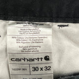 Carhartt Carpenter Trousers - 30W 32L Black Cotton