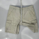 Wrangler Cargo Shorts - 36W 9L Beige Cotton