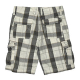 Unbranded Checked Cargo Shorts - 32W 11L Grey Cotton