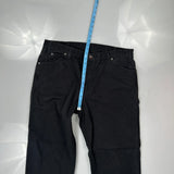 Dickies Carpenter Pants - 37W 32L Black Cotton