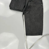 Red Ape Denim Shorts - 36W 11L Grey Cotton