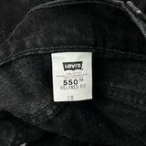 Levis Denim Shorts - 28W 9L Black Cotton
