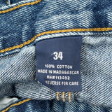 Unbranded Carpenter Shorts - 34W 10L Blue Cotton