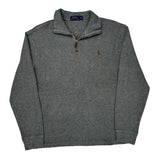 Polo By Ralph Lauren 1/4 Zip - Medium Gray Cotton