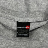 Quiksilver Graphic T-Shirt - Large Gray Cotton