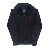 Age 10-12 Polo By Ralph Lauren Polo Shirt - Medium Black Cotton