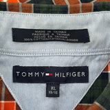 Tommy Hilfiger Checked Shirt - XL Green Cotton