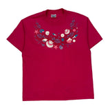 Hanes Single Stitch T-Shirt - XL Red Cotton Blend