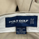 Polo By Ralph Lauren Chino Shorts - 36W 7L Beige Polyester Blend
