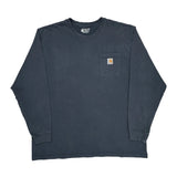 Carhartt Long Sleeve T-Shirt - 2XL Gray Cotton
