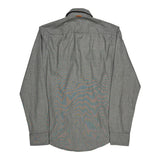 Boss Shirt - Small Gray Cotton