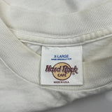 Washington, D.C. Hard Rock Cafe Graphic T-Shirt - XL White Cotton
