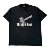 Hammer Time Screen Stars Graphic T-Shirt - 2XL Black Cotton Blend