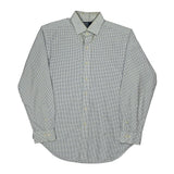 Regent Polo By Ralph Lauren Checked Shirt - Large Green Cotton