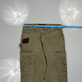 Wrangler Cargo Trousers - 32W 30L Khaki Cotton