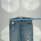 501 Levis Jeans - 37W 32L Blue Cotton