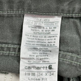 Carhartt Carpenter Trousers - 34W 34L Grey Cotton