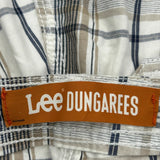 Lee Checked Cargo Shorts - 33W 10L Blue Cotton