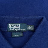 Number 3 On Sleeve Polo By Ralph Lauren Polo Shirt - Medium Blue Cotton