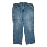 Dickies Double Knee Carpenter Pants - 36W 30L Blue Cotton