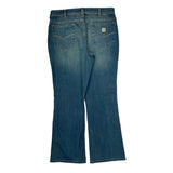 Carhartt Boot Cut Jeans - 34W US 10 Blue Cotton Blend