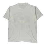 Eagle And Skull Graphic Diamond Dust Graphic T-Shirt - Large White Cotton