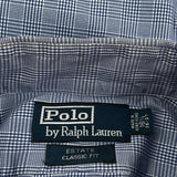 Polo By Ralph Lauren Checked Shirt - Large Blue Cotton