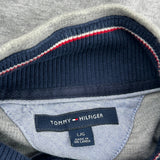 Tommy Hilfiger 1/4 Zip - Large Gray Cotton