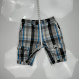 Ecko Unltd Checked Cargo Shorts - 32W 10L Black Cotton