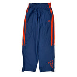 Three Stripes Adidas Track Pants - Large Blue Polyester