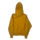 Reverse Weave Champion Hoodie - Small Yellow Cotton