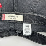 Levis 550 Jeans - 30W 36L Black Cotton