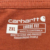 Carhartt T-Shirt - 2XL Red Cotton