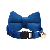 Anypet Small Blue Bow Cat Collar with Safety Buckle, Bell & Durable Adjustable Strap – Stylish Comfortable Pet Accessory for Cats