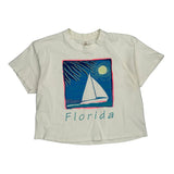 Trader Cotton Single Stitch T-Shirt - Large White Cotton