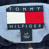 Tommy Hilfiger Striped Jumper - Small Navy Cotton