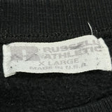 Russell Athletic Sweatshirt - XL Black Cotton