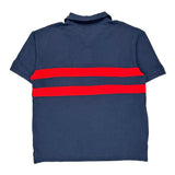 Cleveland Indians Mlb Striped Polo Shirt - XL Navy Cotton