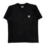 Carhartt T-Shirt - Medium Black Cotton