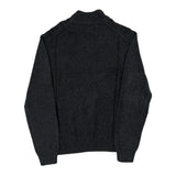 Calvin Klein 1/4 Zip - Large Gray Cotton