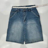 Utility Denim Shorts - 32W 10L Blue Cotton